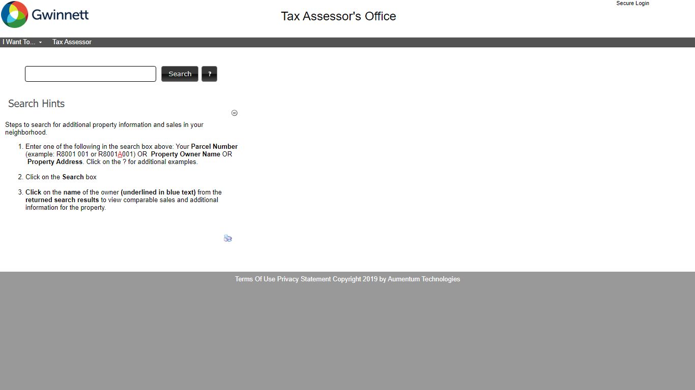 Property/GIS Search - Aumentum Tech